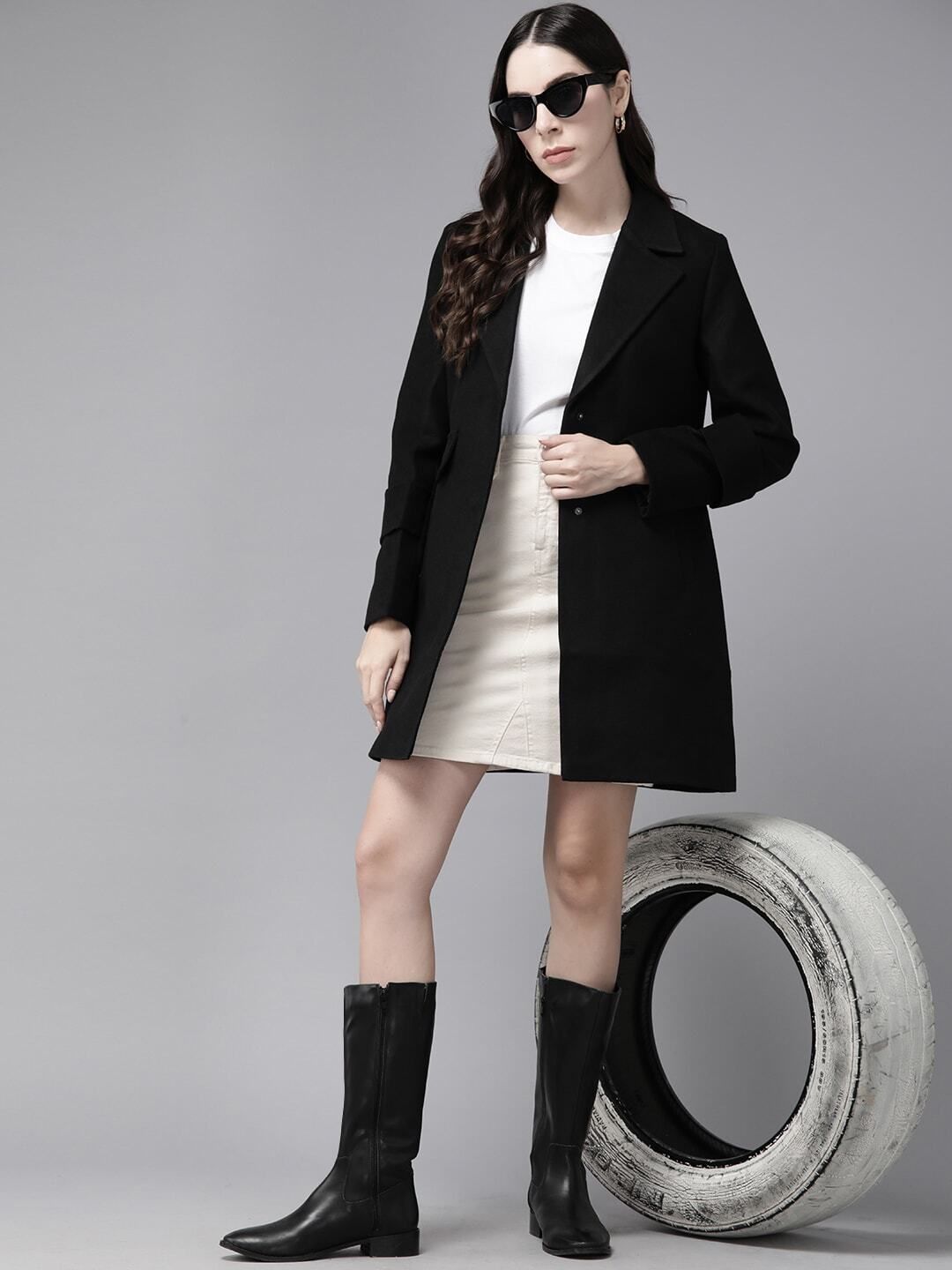 roadster Polyester Coat For Women-picture-28