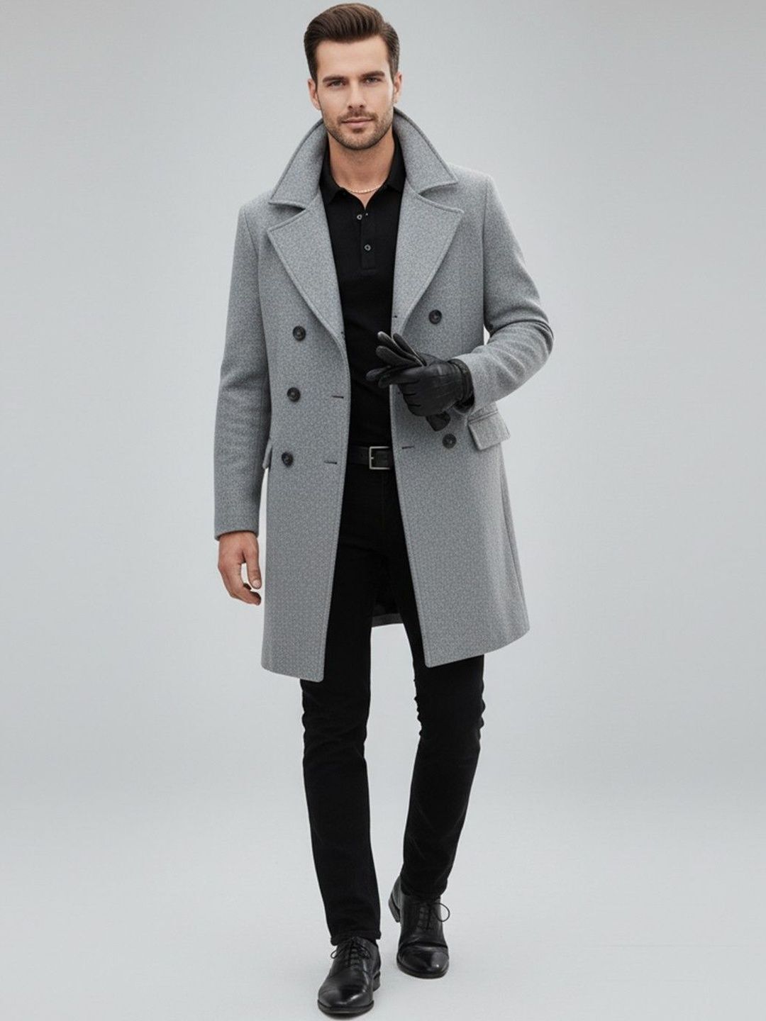 invictus Wool Solid Coat For Men-picture-33