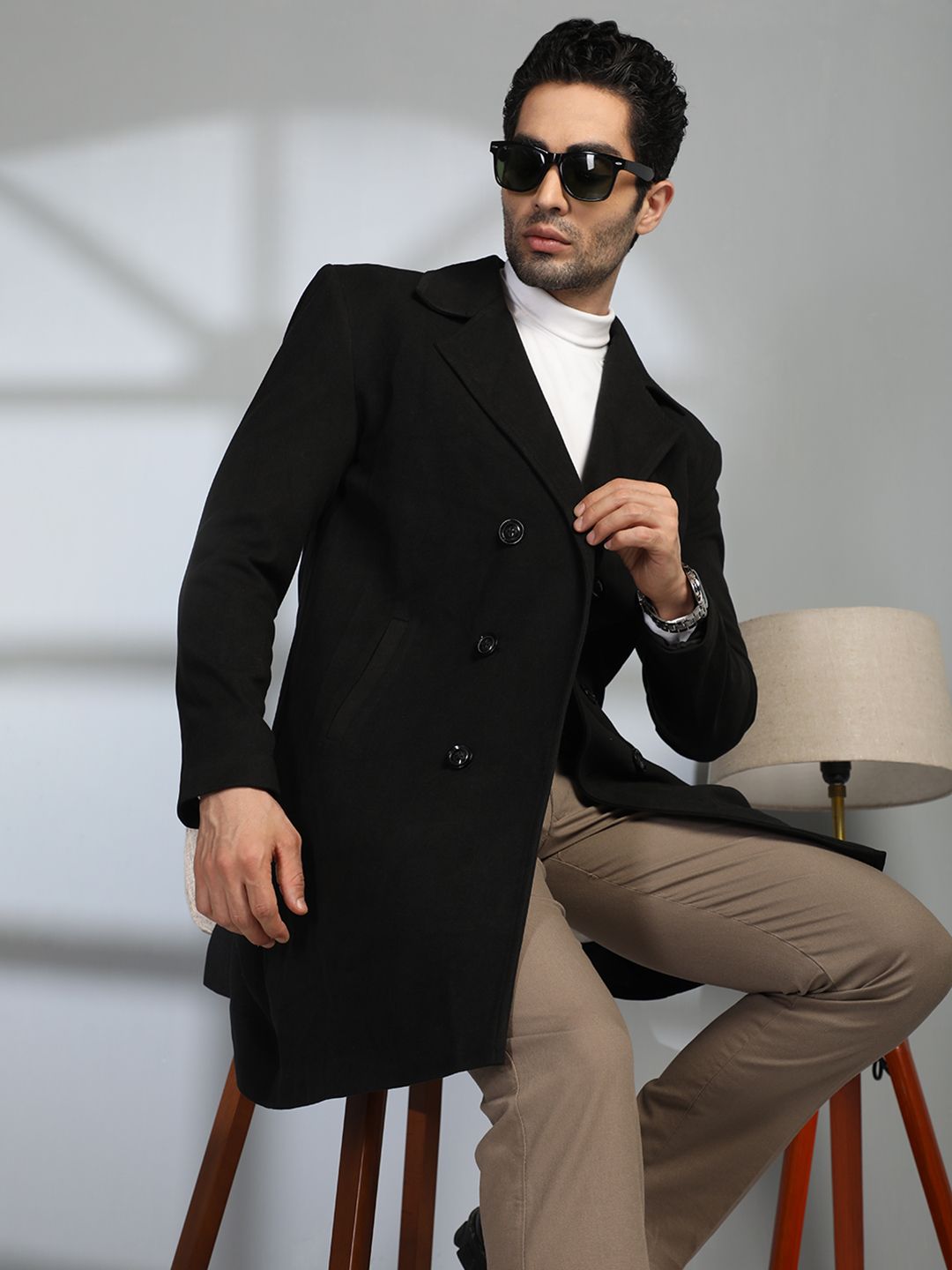 mast & harbour Polyester Solid Coat For Men-picture-47