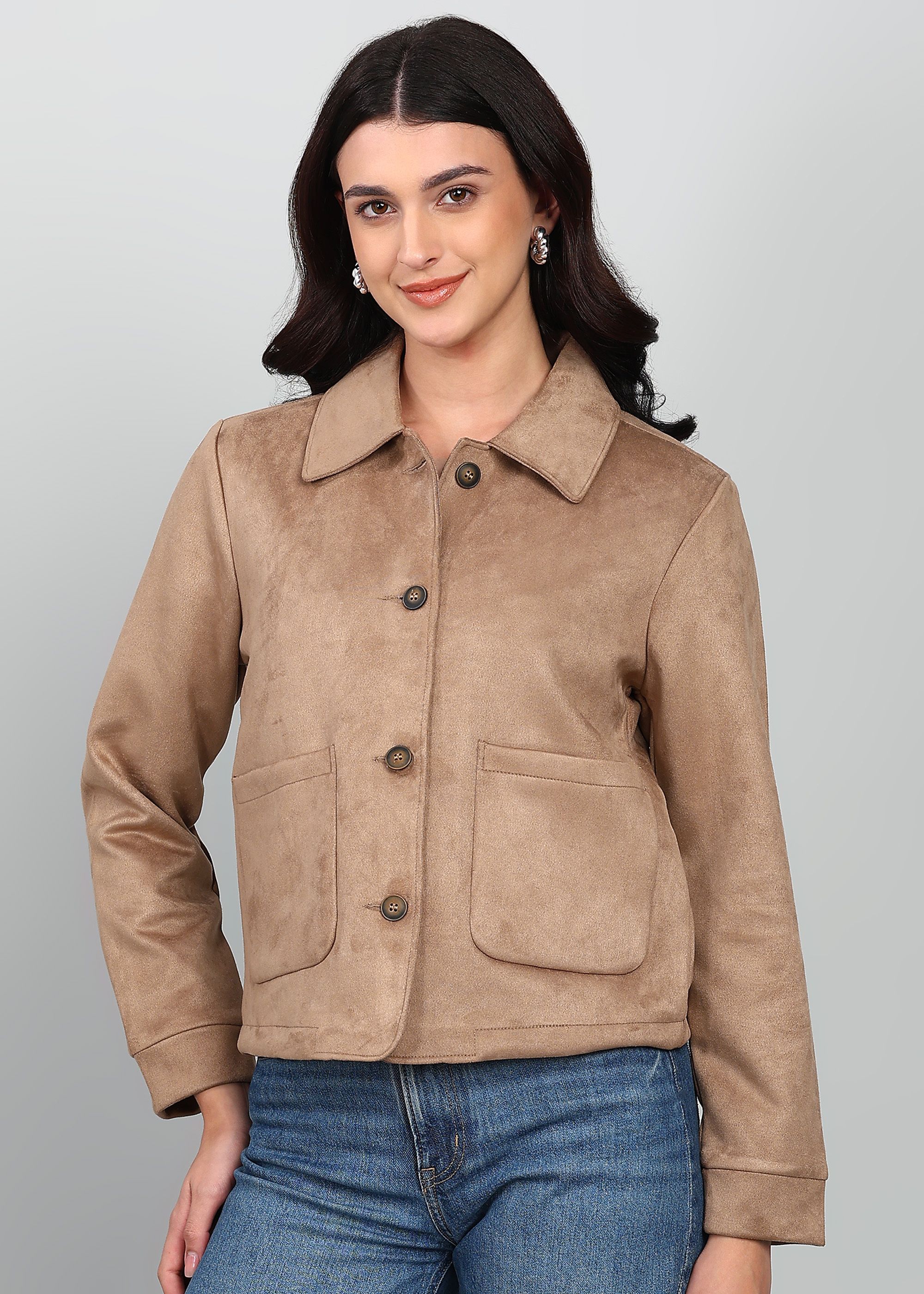Tweed Coat For Women-image-31