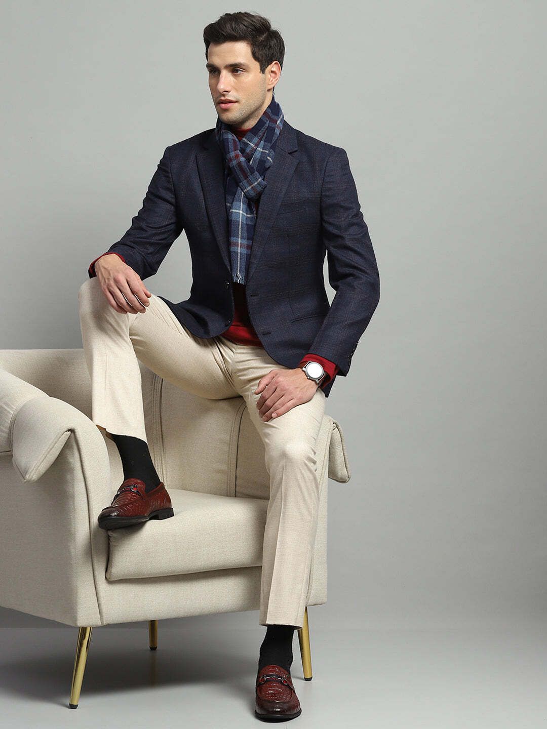 monte carlo Wool Cashmere Solid Coat For Men-picture-14