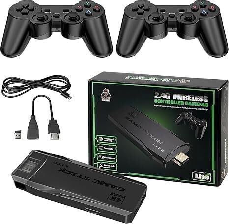 M8 Retro Game Stick Console 4k 2.4G Dual Wireless game box, video games for tv Limited Edition-image-2