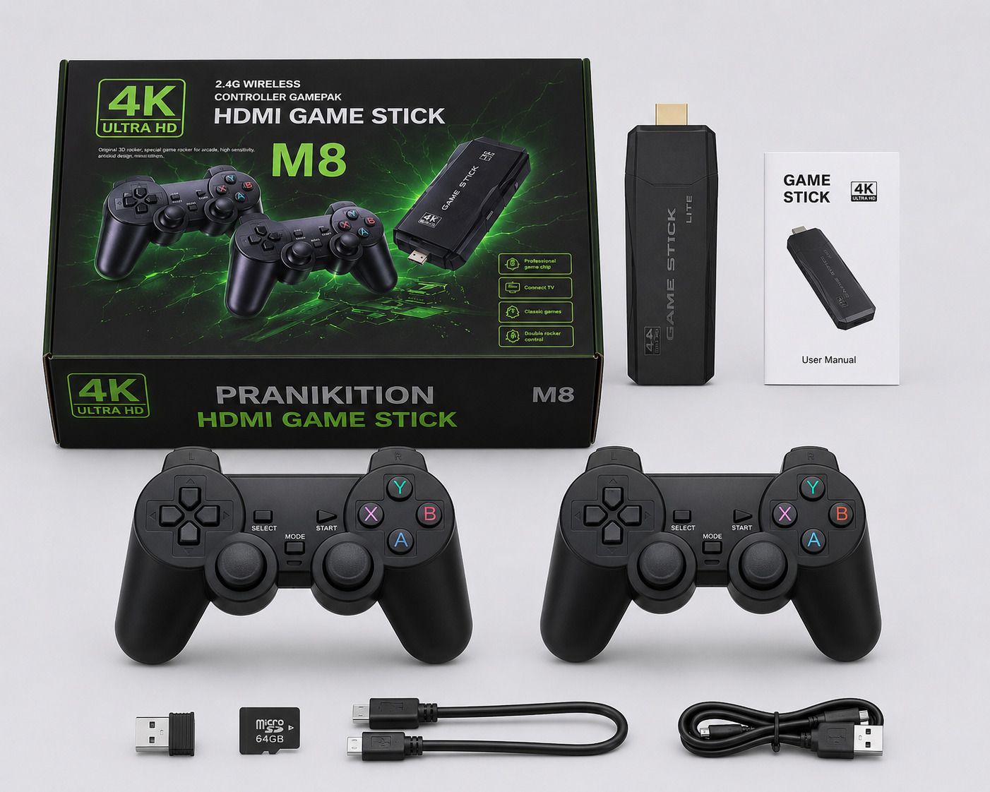 M8 4K HDMI Game Stick 64GB with Game and Expansion Pack, Full Game-image-40