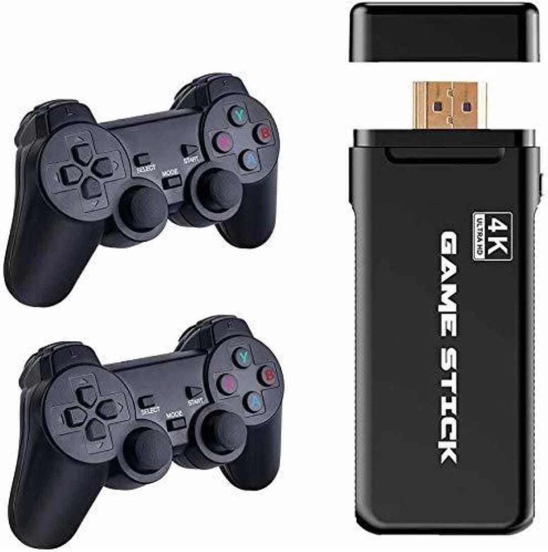 USB Wireless Game Stick Video Game Console With 2 Wireless Controller 3000 Games Ultimate Edition-image-9