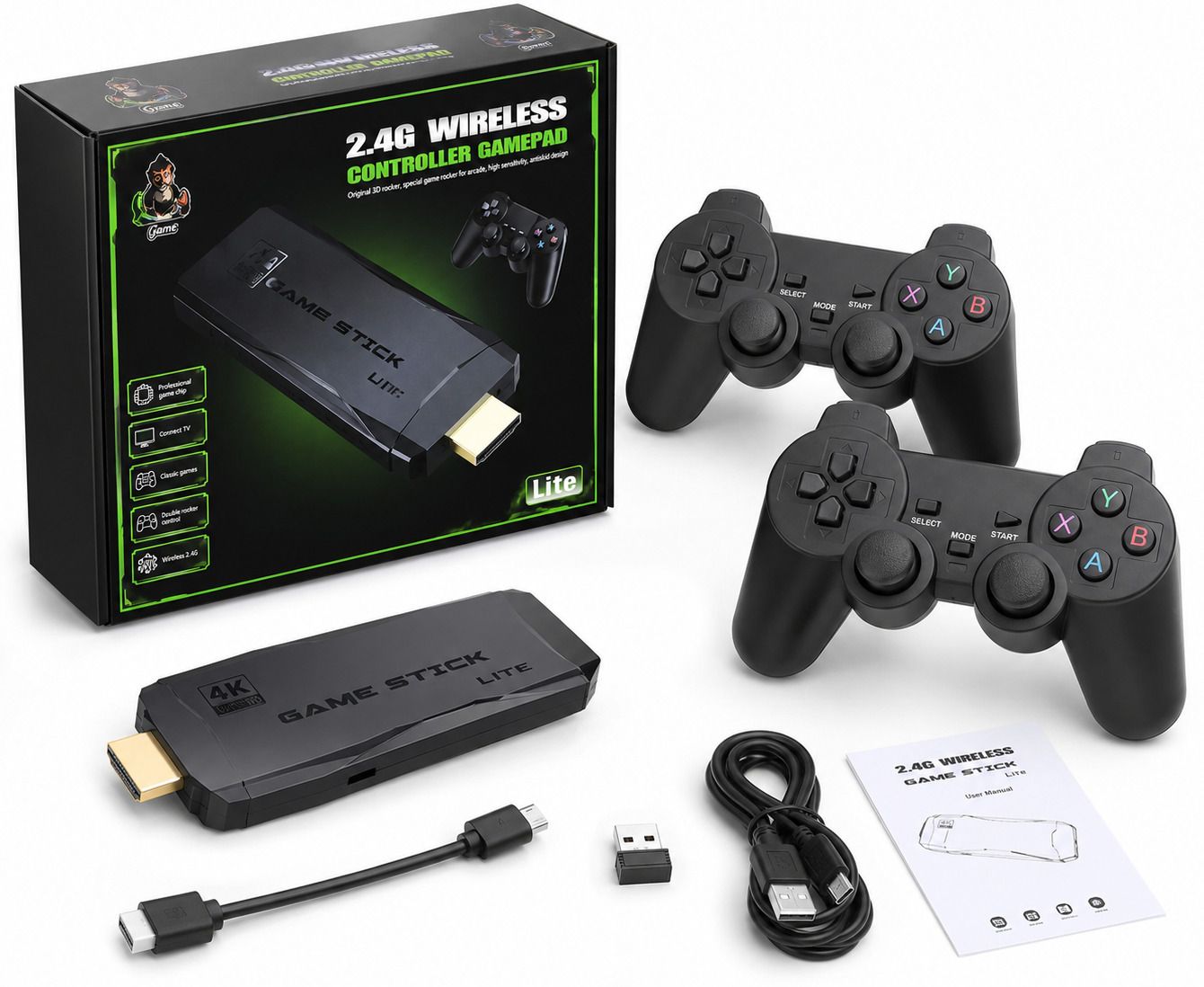 M8 PrimePlay Elite Retro HDMI Game Stick 64GB Dual Wireless Controller with Game and Expansion Pack-picture-10