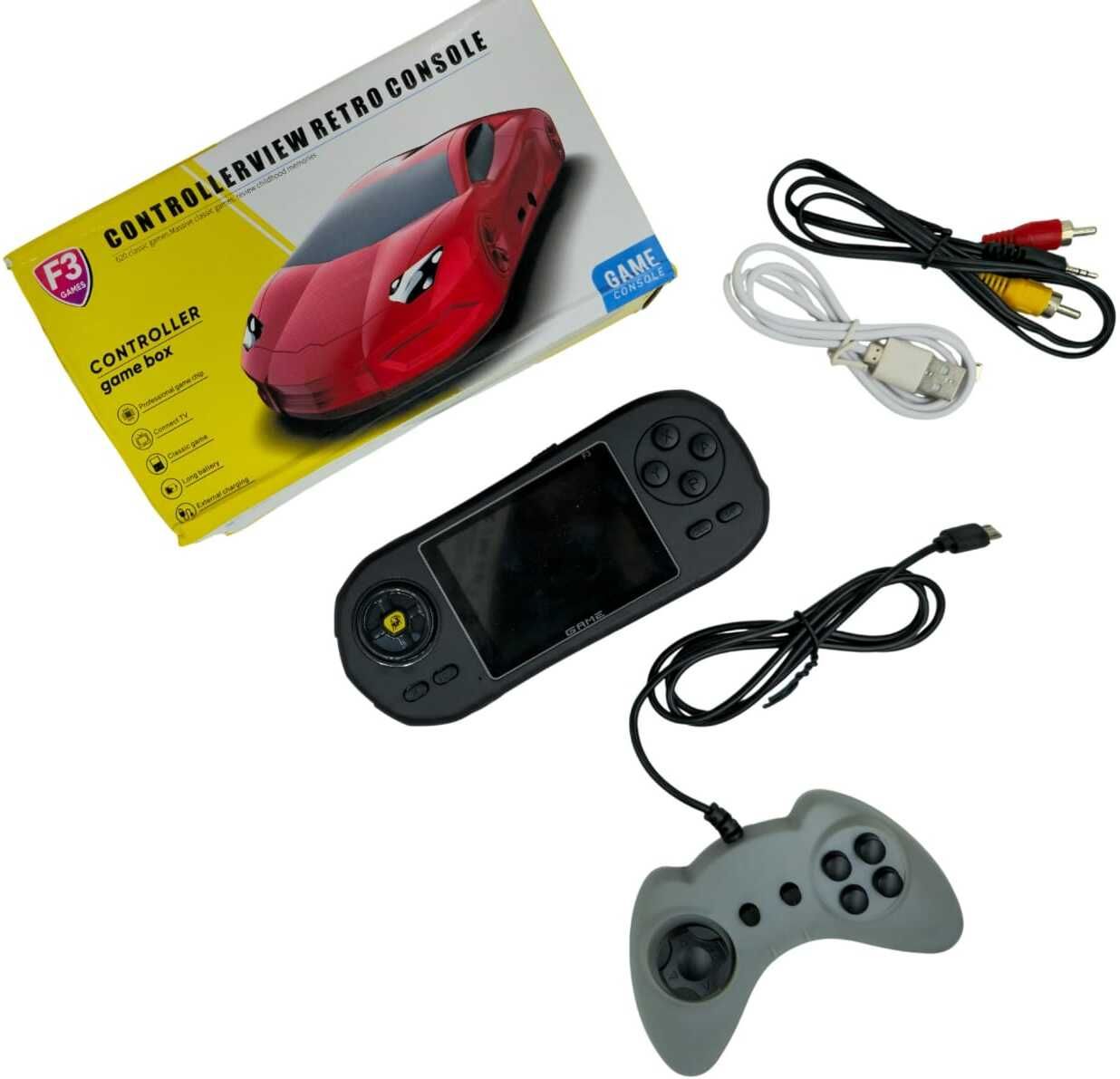 F3 Retro Game Console Handheld with 2 Player Classic Game ,620 Built-in Games Limited Edition-image-24