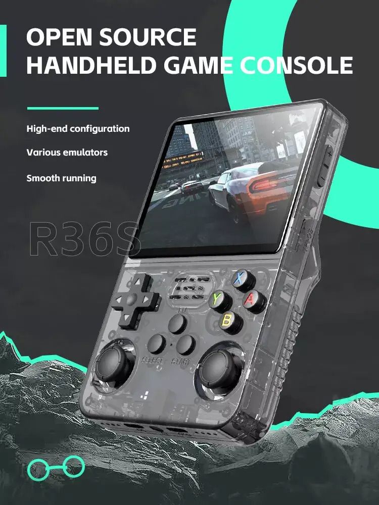 PICSTAR R36S Retro 64GB Preloaded Video Game Console 3.5inch LCD display 64 GB with multiple games-image-6