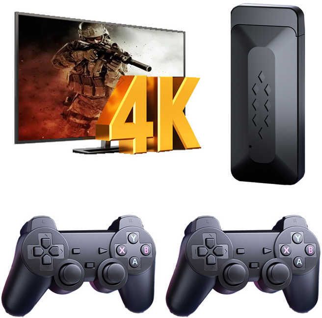 M33 GameStick 2.4G Wireless Controller, 4K HD Built-in 30k+ Retro Games A2 Black Edition-image-45
