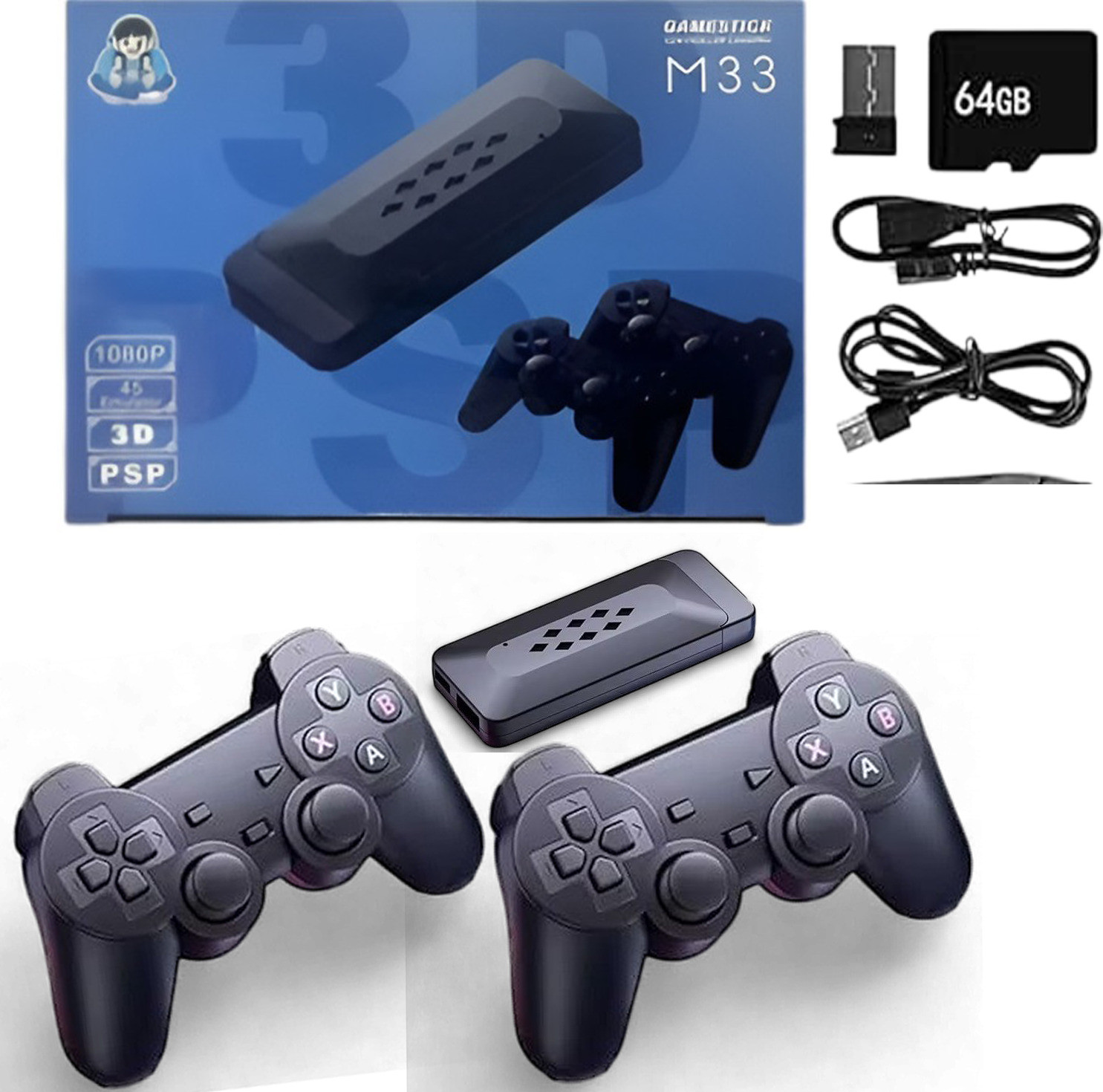 M33 Video Game With Wireless Controller & It comes with 30,000+built-in Games_20 5th Anniversary Edition image 1