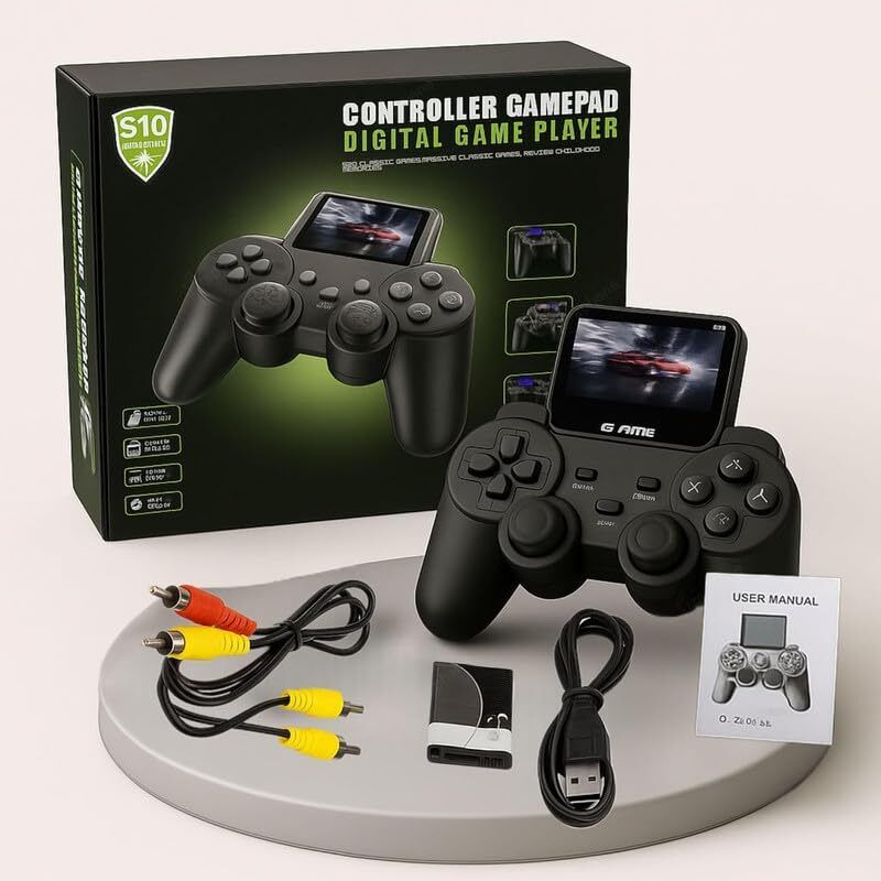 S10 Video Games for Kids 500 in 1 Digital Gamepad Handheld Video Games Special Edition with Full Game, Game and Expansion Pack-image-11