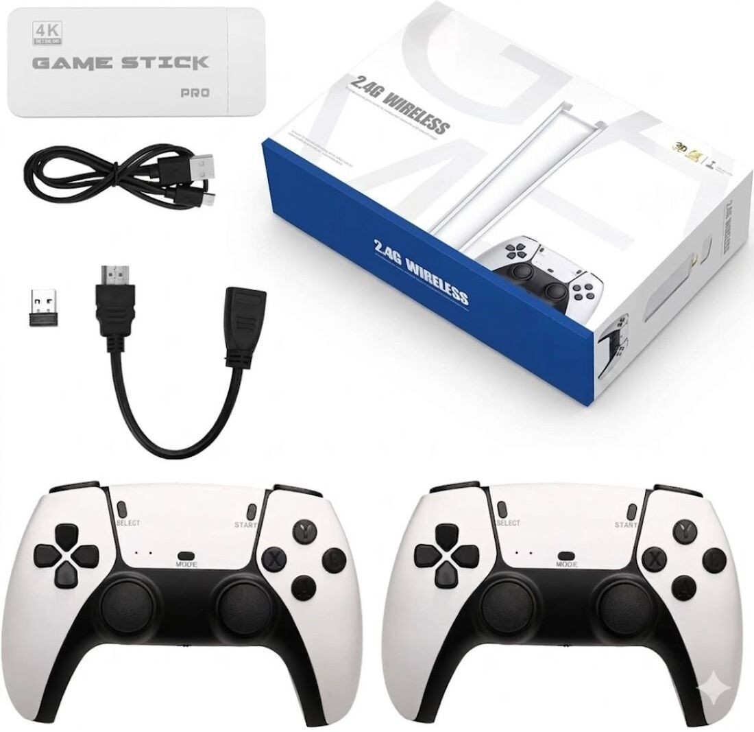 4K Wireless Game Stick Console 20000+ Games Dual Controller HDMI 25th Anniversary Edition-image-32