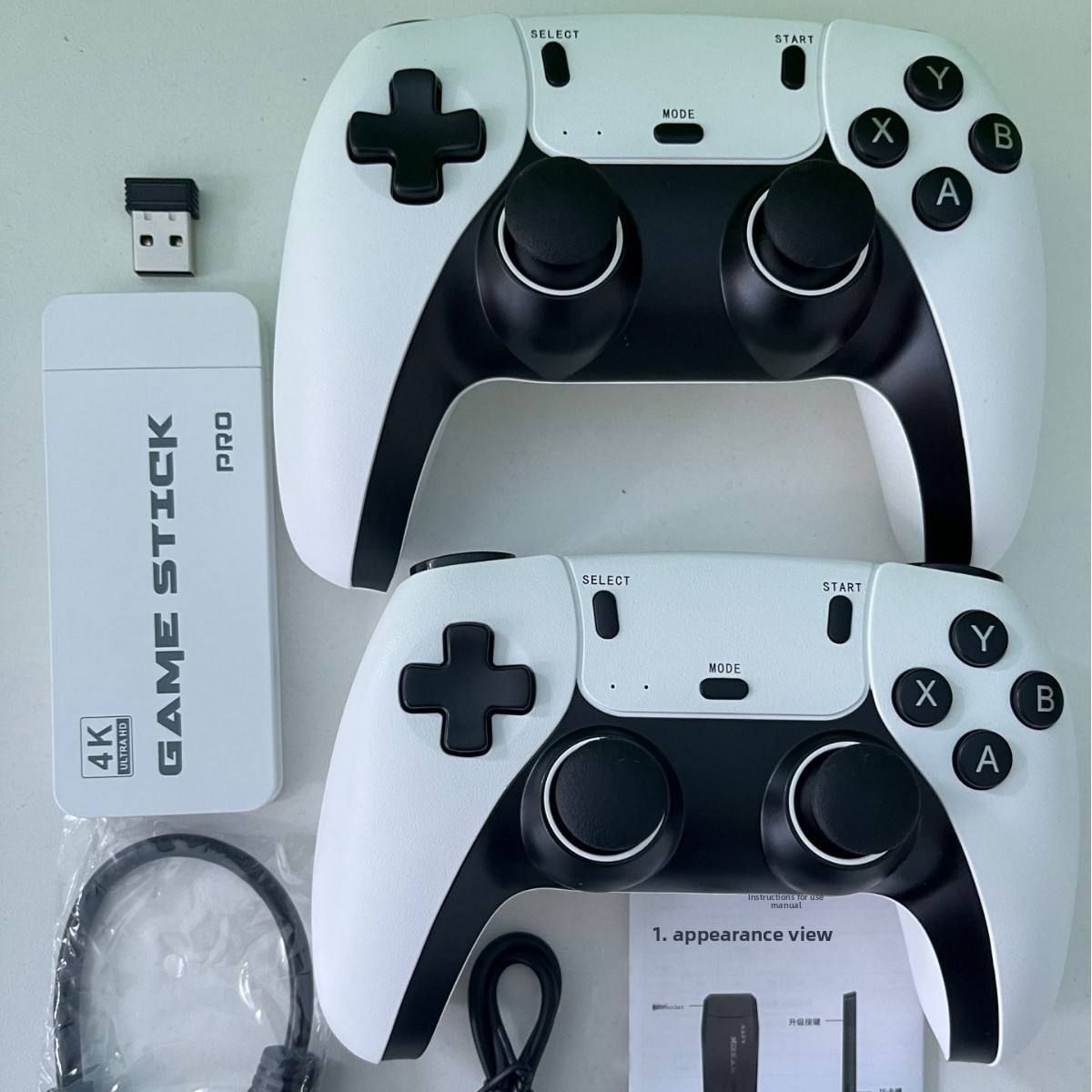 Wireless Gaming Controller for Android, PC TV Gaming High Sensitivity Joysticks Black Edition with Expansion Pack Only-picture-14