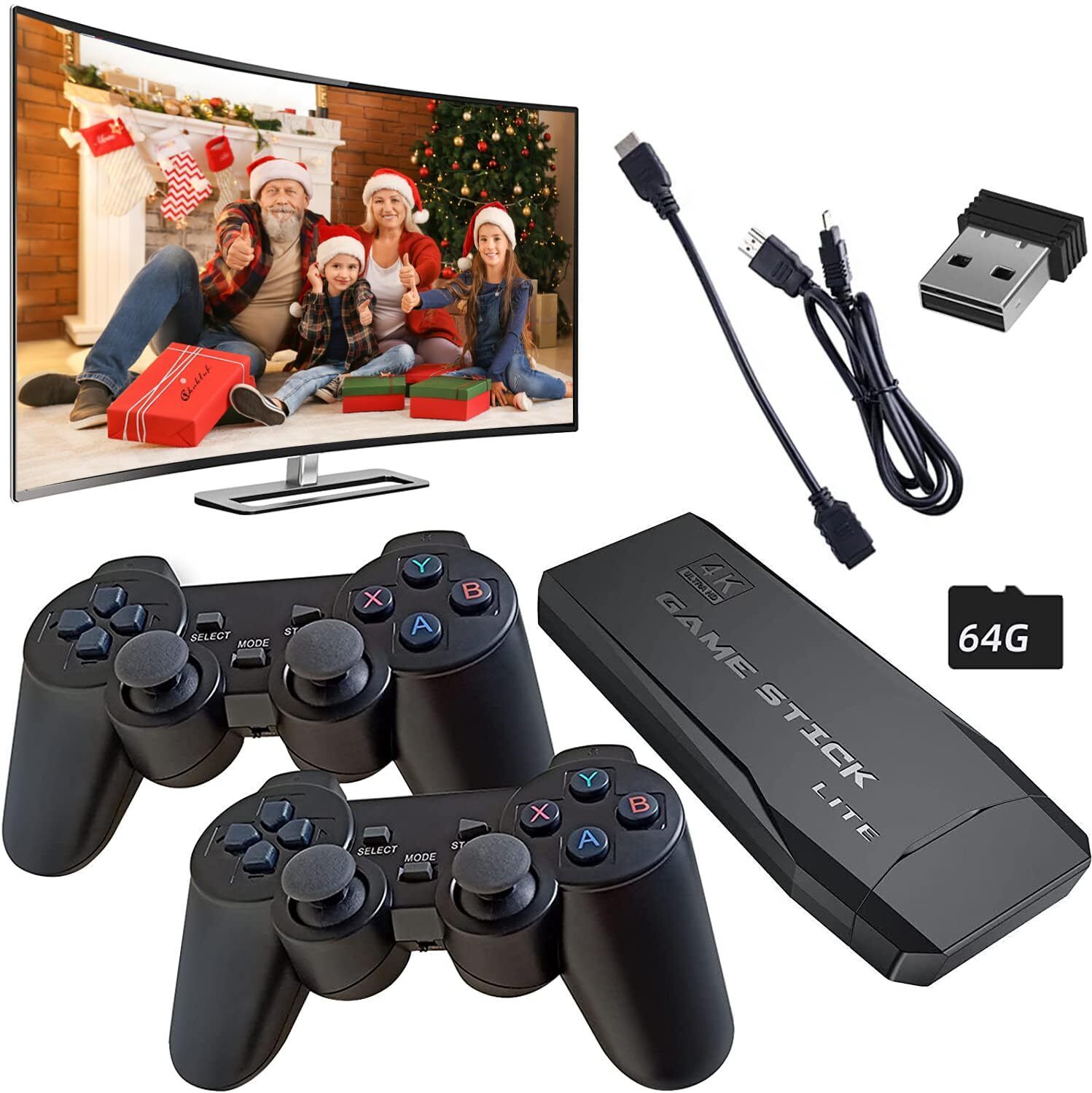 M8 Retro Game Stick Console 4k 2.4G Dual Wireless game box video games for tv 25th Anniversary Edition