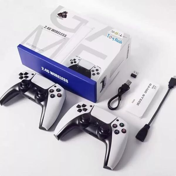GameStick 2.4G Wireless Controller 4K HD Console Built-in 10k+ Retro Games AX51 Bundle Edition-image-44