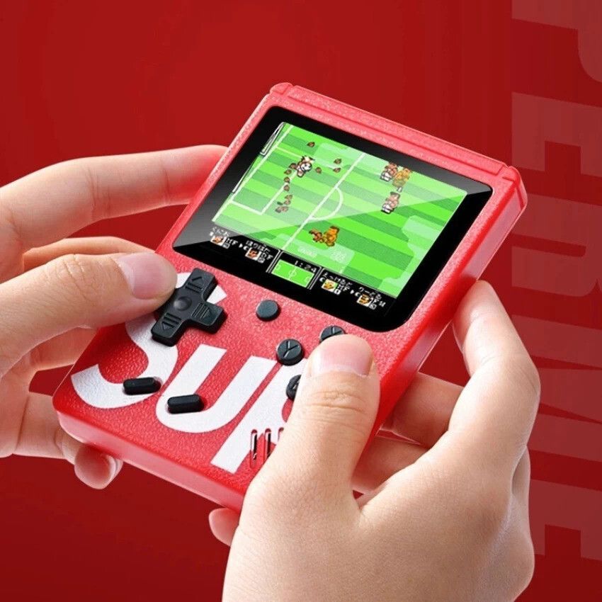 SUP GAME 400 in1 Retro Handheld Game Box Video Game with TV output Mario (Red) World Tour Edition-image-40