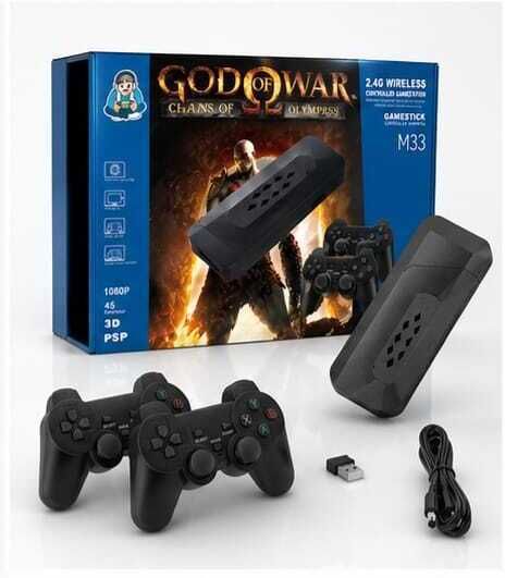 M33 Game Stick 30000+ Inbuild Games Retro Classic 3D video game console Black Edition-image-3
