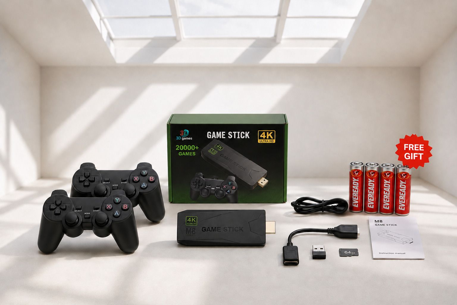 M8 Vision HDMI Retro Gaming Console 4K 20000+ Games Wireless Controllers with Game and Expansion Pack-image-44