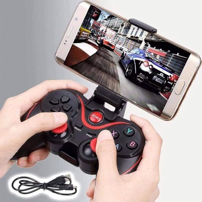Timkolas X3 Wireless Gamepad Controller for Android,PC,SmartTV with Dual Analog Sticks_10 Bluetooth Gamepad-image-1