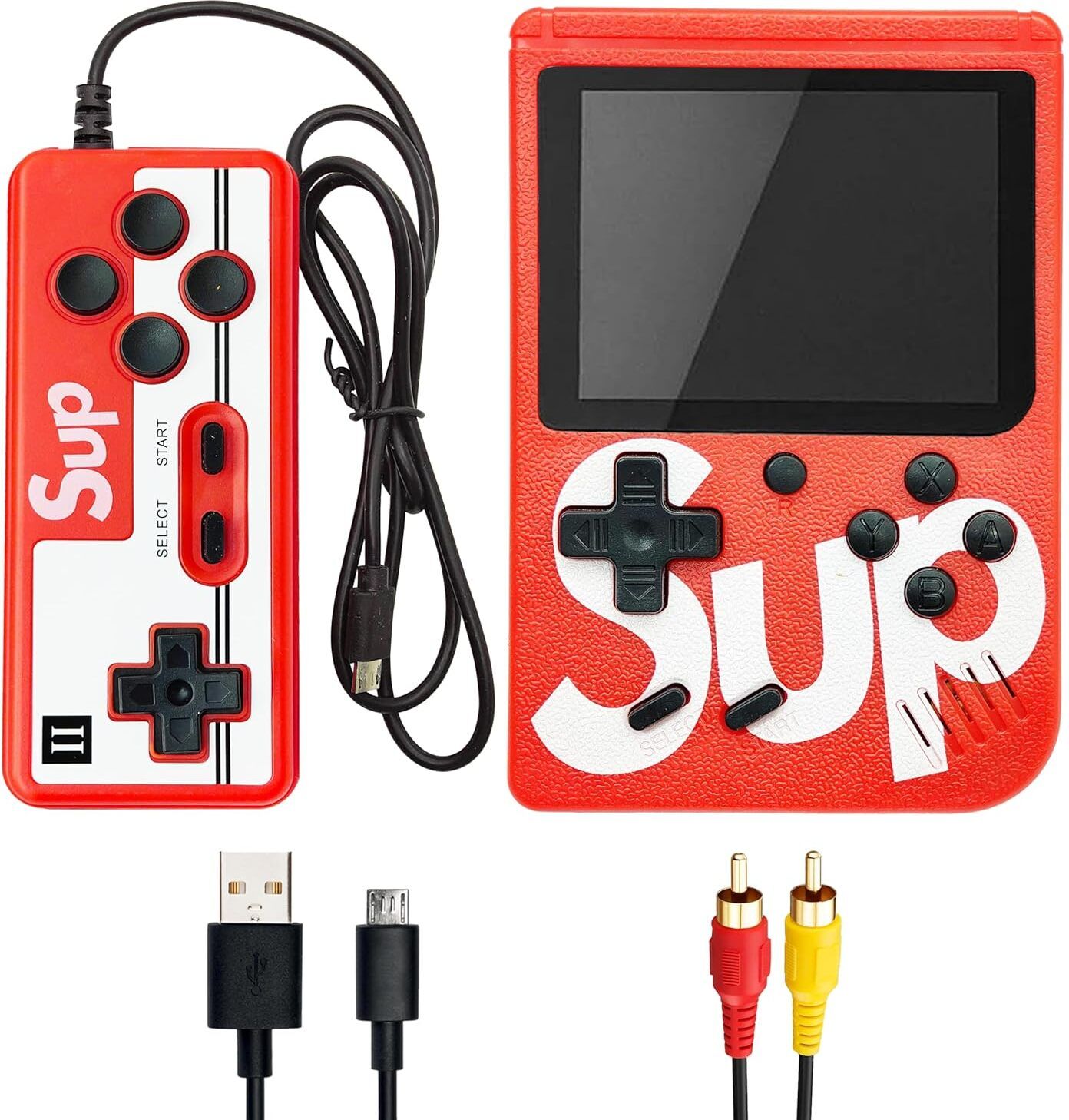 SUP 400 in 1 Retro 2 in 1 video Game Console Handheld Digital Game Pad Deluxe Edition-image-43