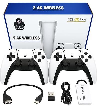 4K Retro Game Stick with 2 Wireless Controllers Plug & Play Gaming Console Premium Edition-image-46