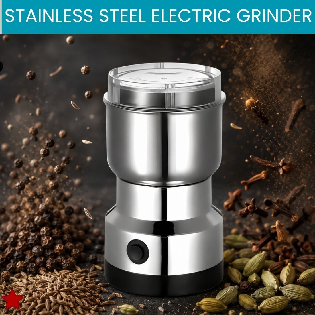nima Stainless Steel Mini Mixer Grinder With Coffee Maker for Masala/Coffee BeansE343 Personal Coffee Maker-picture-27