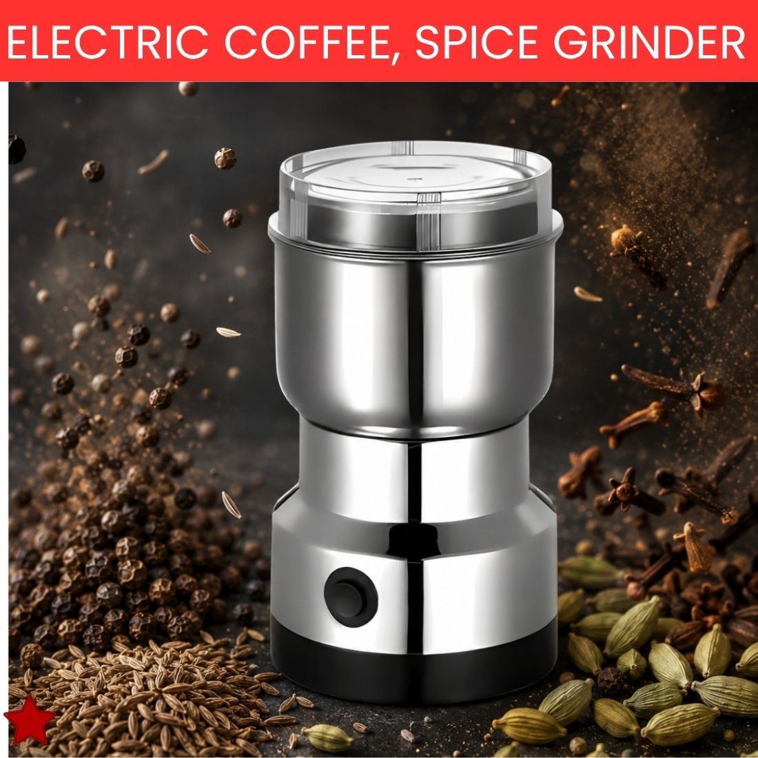 Stainless Steel Mini Mixer Grinder With Coffee Maker for Masala/Coffee BeansW22 Personal Coffee Maker-image-37