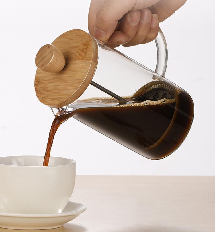 RF-WOODEN FROTHER 3 Cups Coffee Maker-image-32