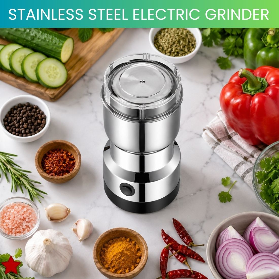 sacro Stainless Steel Mini Mixer Grinder With Coffee Maker for Masala/Coffee BeansZ266 Personal Coffee Maker-picture-6