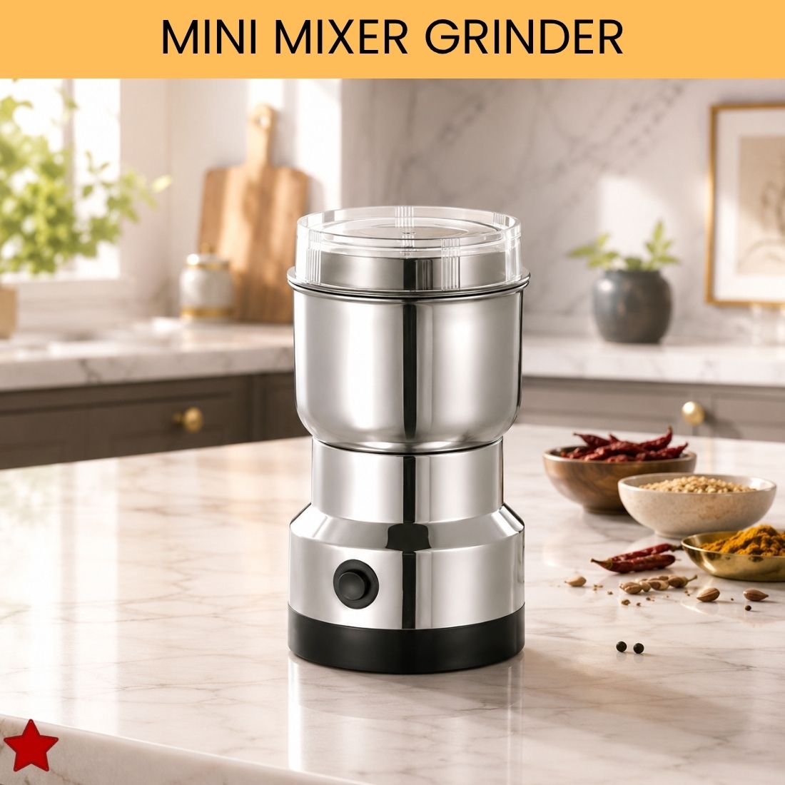 frony Stainless Steel Mini Mixer Grinder With Coffee Maker for Masala/Coffee BeansX224 Personal Coffee Maker-picture-29