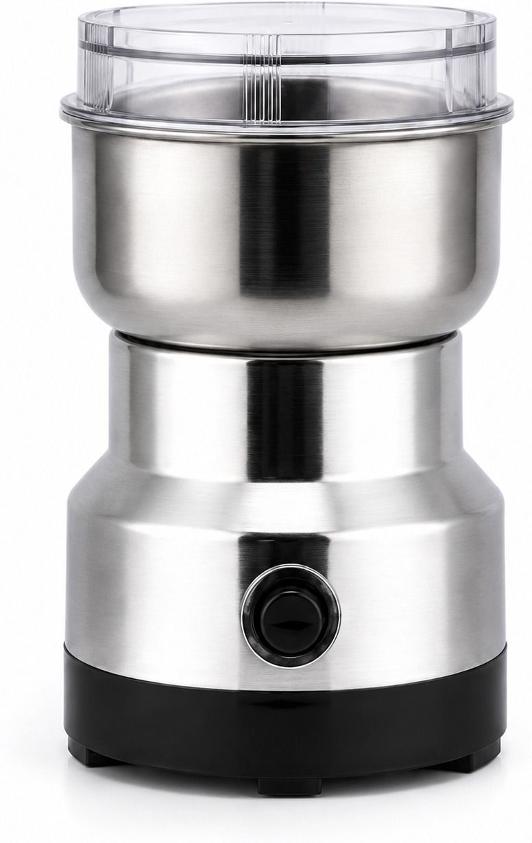 Stainless Steel Household Electric Coffee Bean Powder Grinder Maker 5 Cups Coffee Maker-image-4
