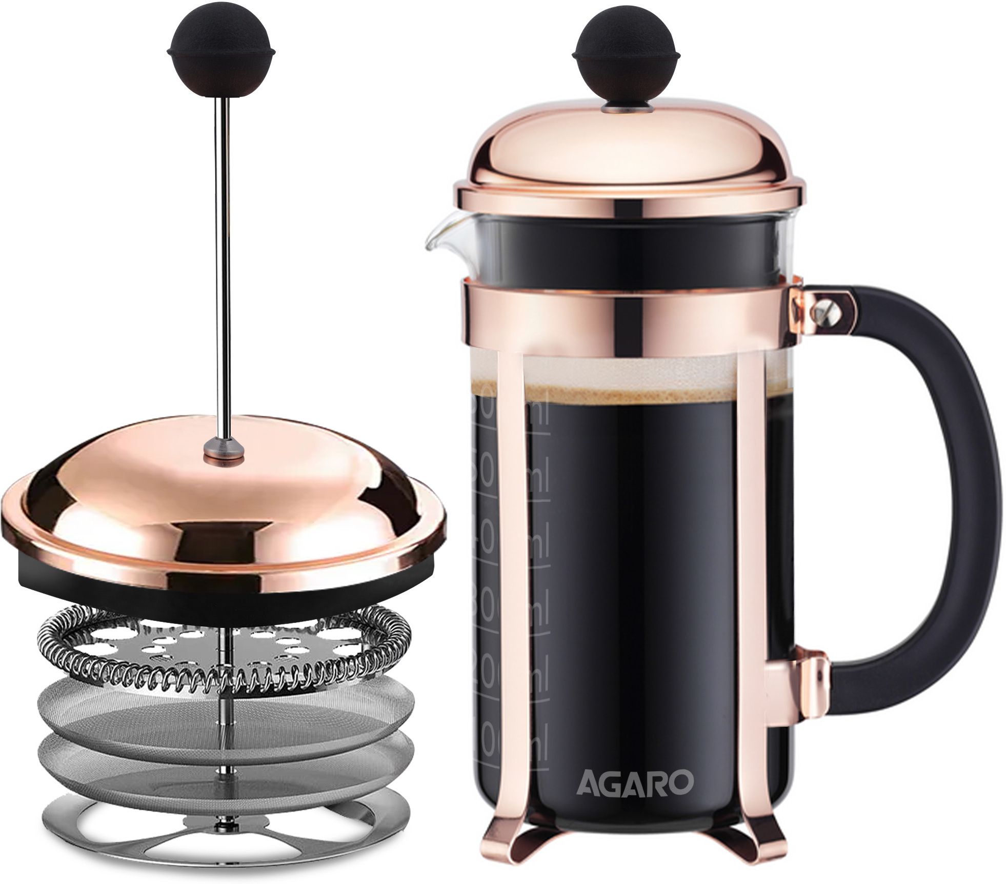 Royal French Press Coffee And Tea Maker, 4 Cups Coffee Maker