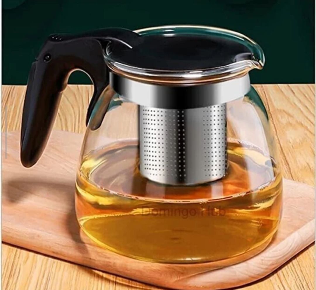Brew Ease Glass Tea & Coffee Pot with Stainless Steel Infuser 8 Cups Coffee Maker-image-23