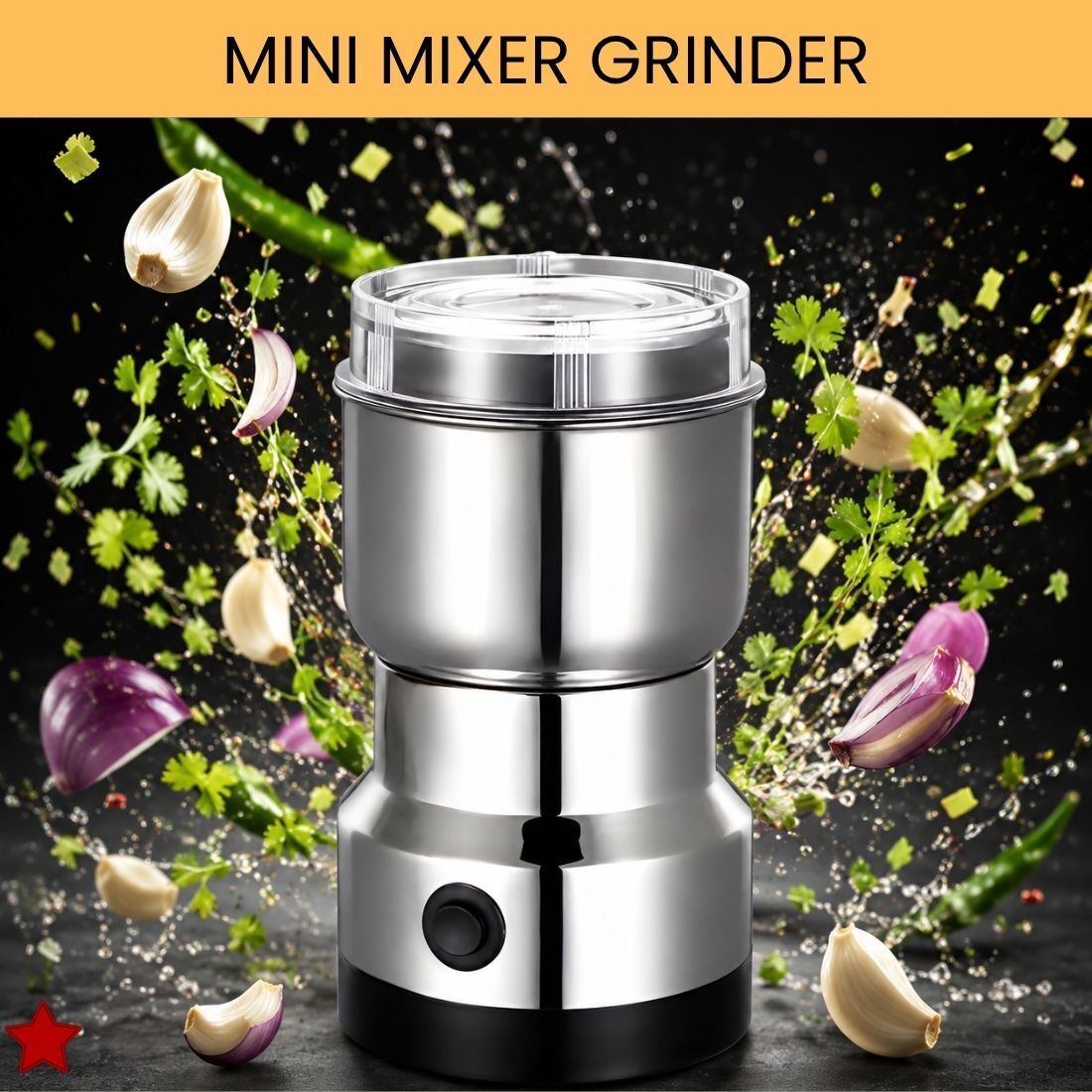 Stainless Steel Mini Mixer Grinder With Coffee Maker for Masala/Coffee BeansE303 Personal Coffee Maker-image-41