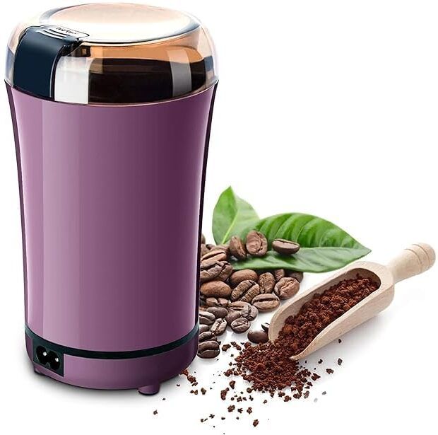 Electric Coffee Grinder with Stainless Steel Blade for Beans, Spices & Herbs 12 Cups Coffee Maker-image-35