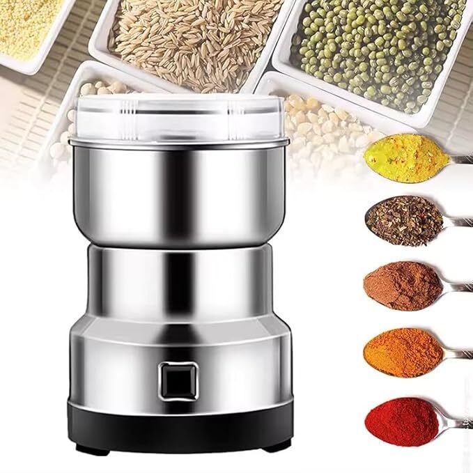 Electric Grinder Machine for Coffee, Dry Fruits, and Spices Personal Coffee Maker-image-31