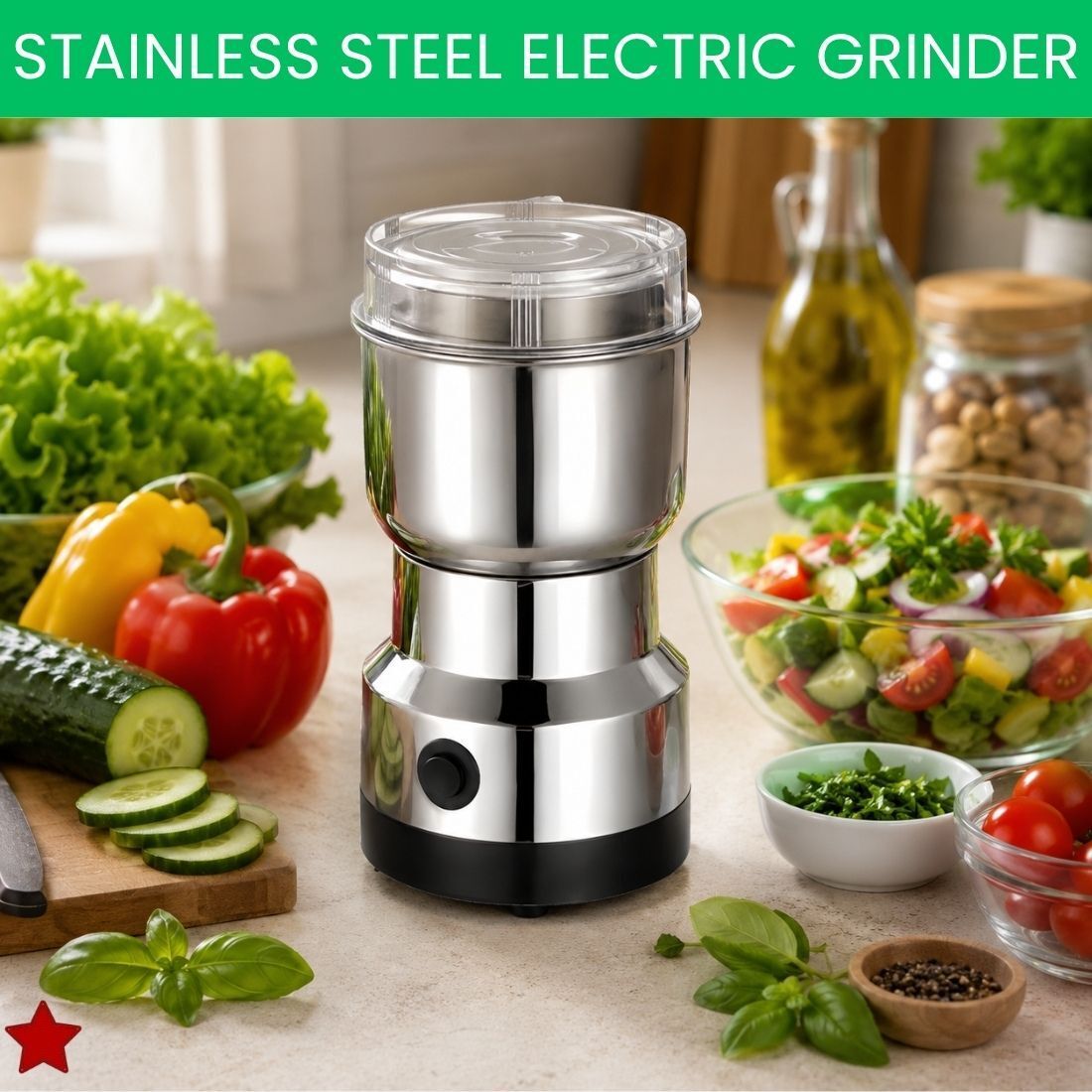 nima Stainless Steel Mini Mixer Grinder With Coffee Maker for Masala/Coffee BeansT15 Personal Coffee Maker-picture-24