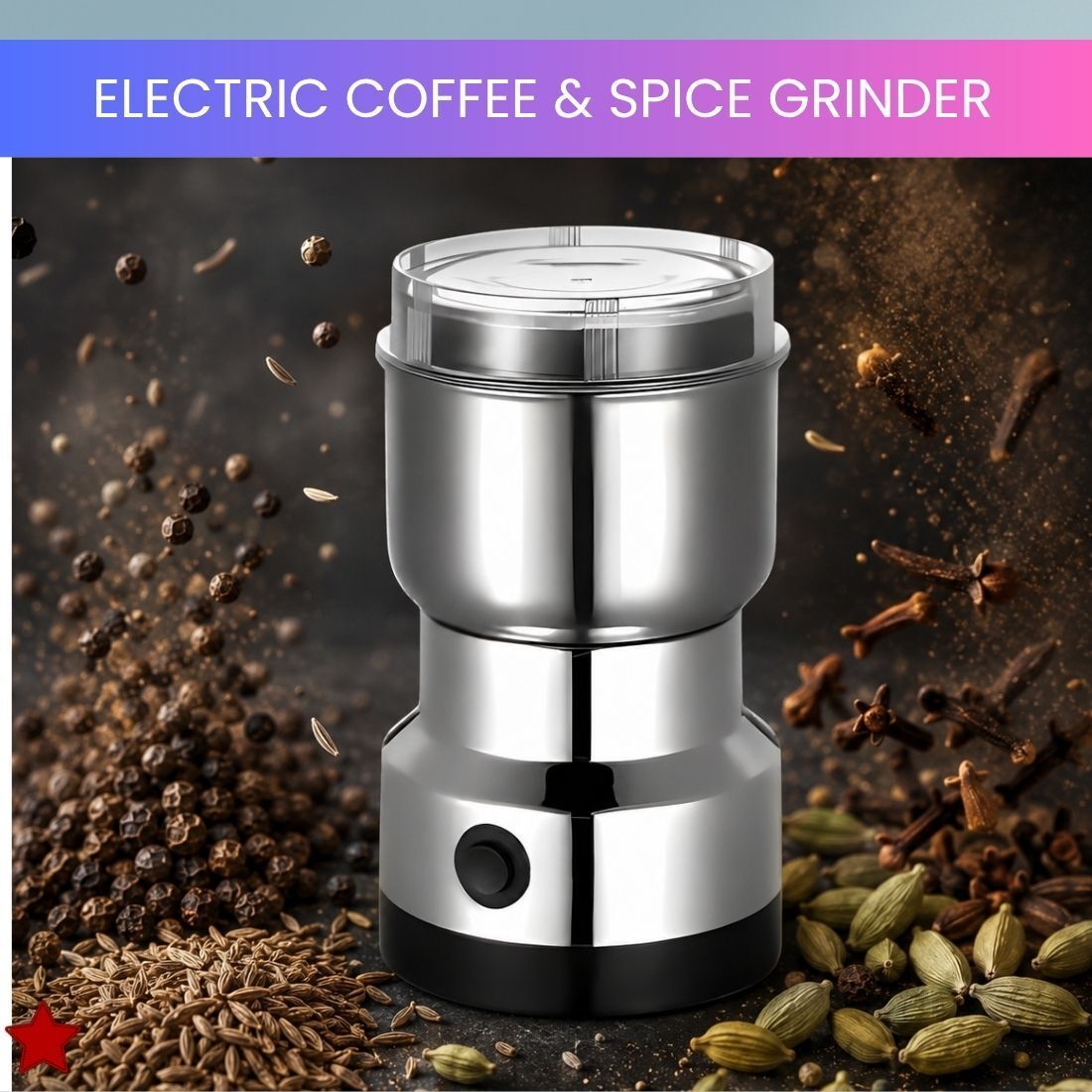 technest Stainless Steel Mini Mixer Grinder With Coffee Maker for Masala/Coffee BeansC88 Personal Coffee Maker-picture-39