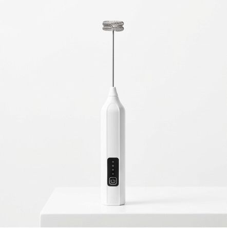 Electric Milk Frother Handheld Rechargeable Whisk with 3 Speed Control Coffee Maker-image-49