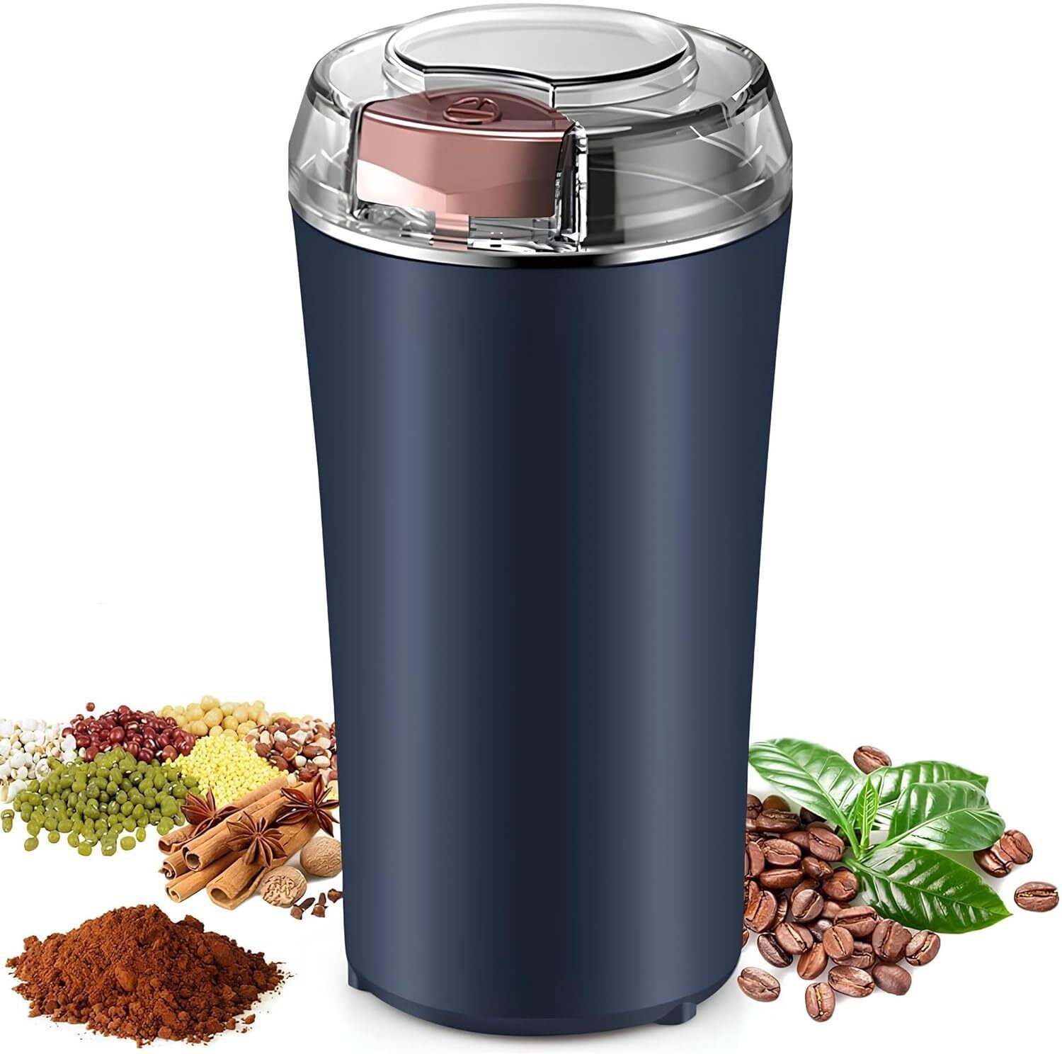 urm Mini Electric Mixer Grinder for Kitchen Portable Coffee & Spice Grinder Personal Coffee Maker-picture-0