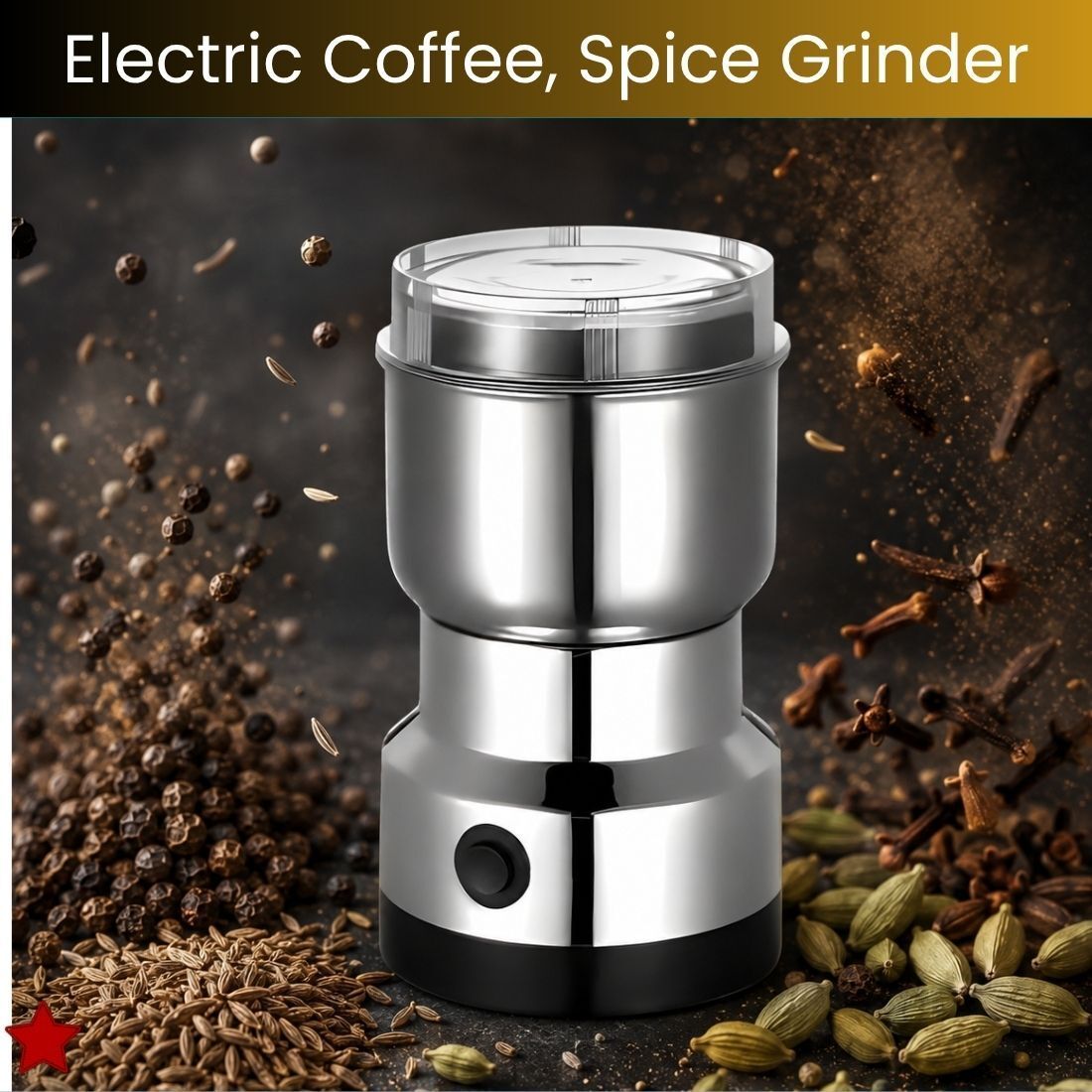 Stainless Steel Mini Mixer Grinder With Coffee Maker for Masala/Coffee BeansT460 Personal Coffee Maker-image-49