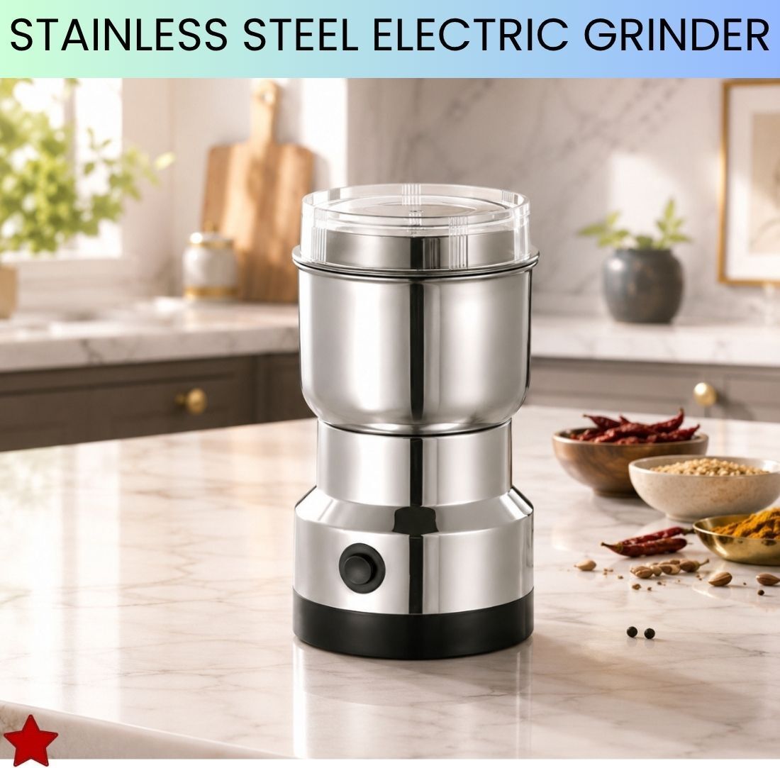 Stainless Steel Mini Mixer Grinder With Coffee Maker for Masala/Coffee BeansE468 Personal Coffee Maker-image-48