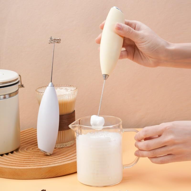 Handheld Electric Milk Frother, Mini Drink Mixer for Coffee, Hot Chocolates -MF2 Personal Coffee Maker-image-19