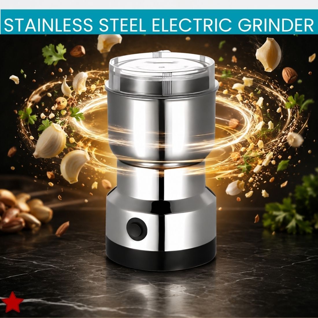 nima Stainless Steel Mini Mixer Grinder With Coffee Maker for Masala/Coffee BeansW427 Personal Coffee Maker-picture-21