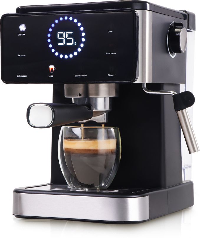 wonderchef Rinaldi Espresso Coffee Machine, Digital Display 2 Cups Coffee Maker-picture-43