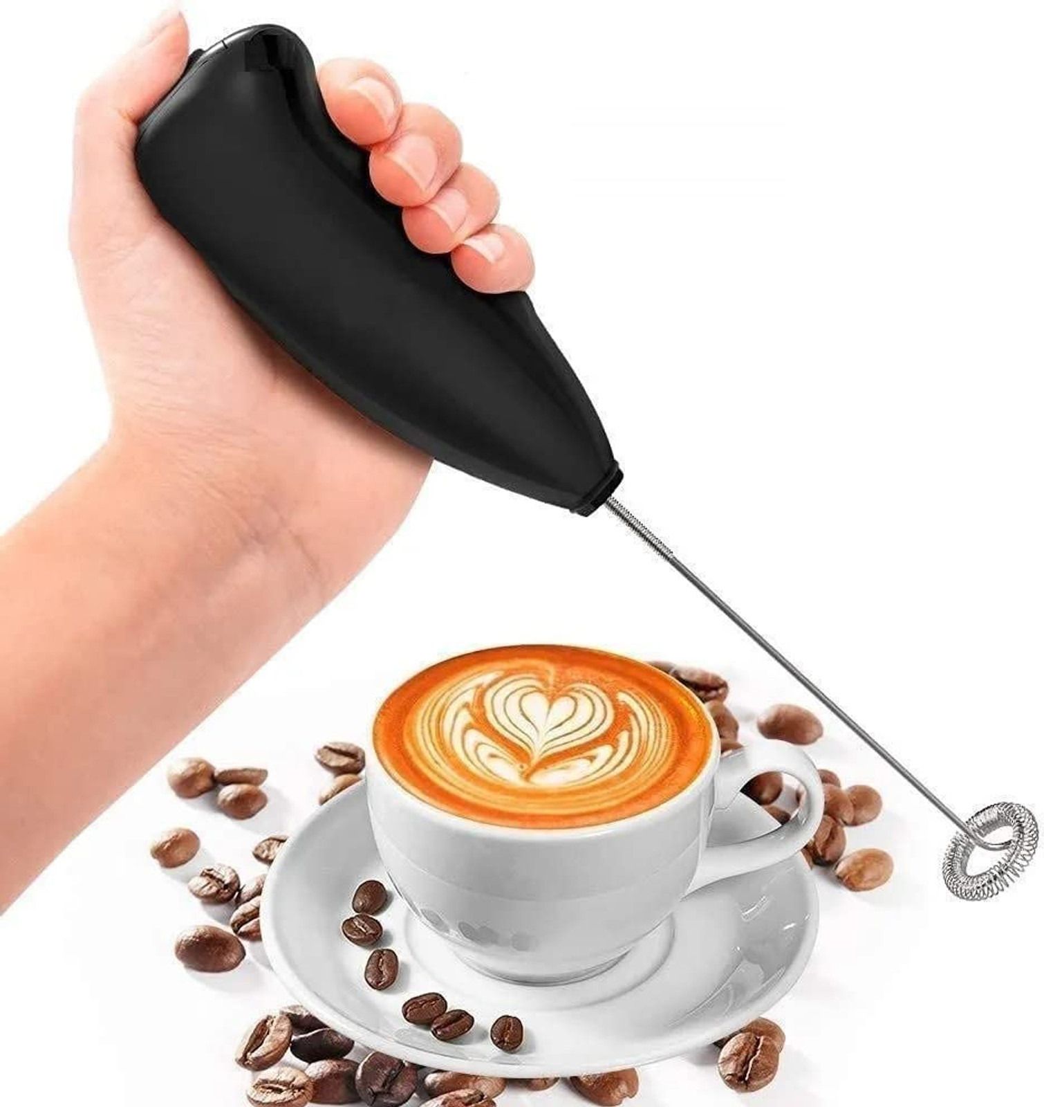 universal accessories 50 W Black Electric Whisk (Mini & Effective Coffee Beater Coffee Milk 3 Cups Coffee Maker-picture-17