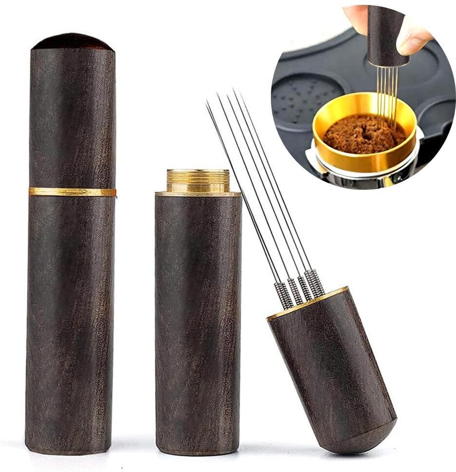 Espresso Coffee Making Natural Ebony Wooden Handle Pin Coffee Tamper Personal Coffee Maker-image-38