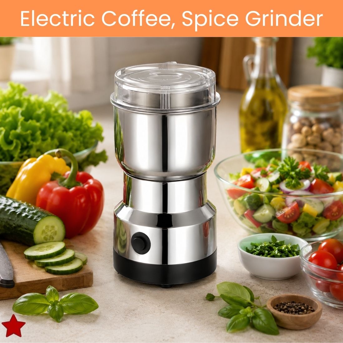 frony Stainless Steel Mini Mixer Grinder With Coffee Maker for Masala/Coffee BeansX189 Personal Coffee Maker-picture-27