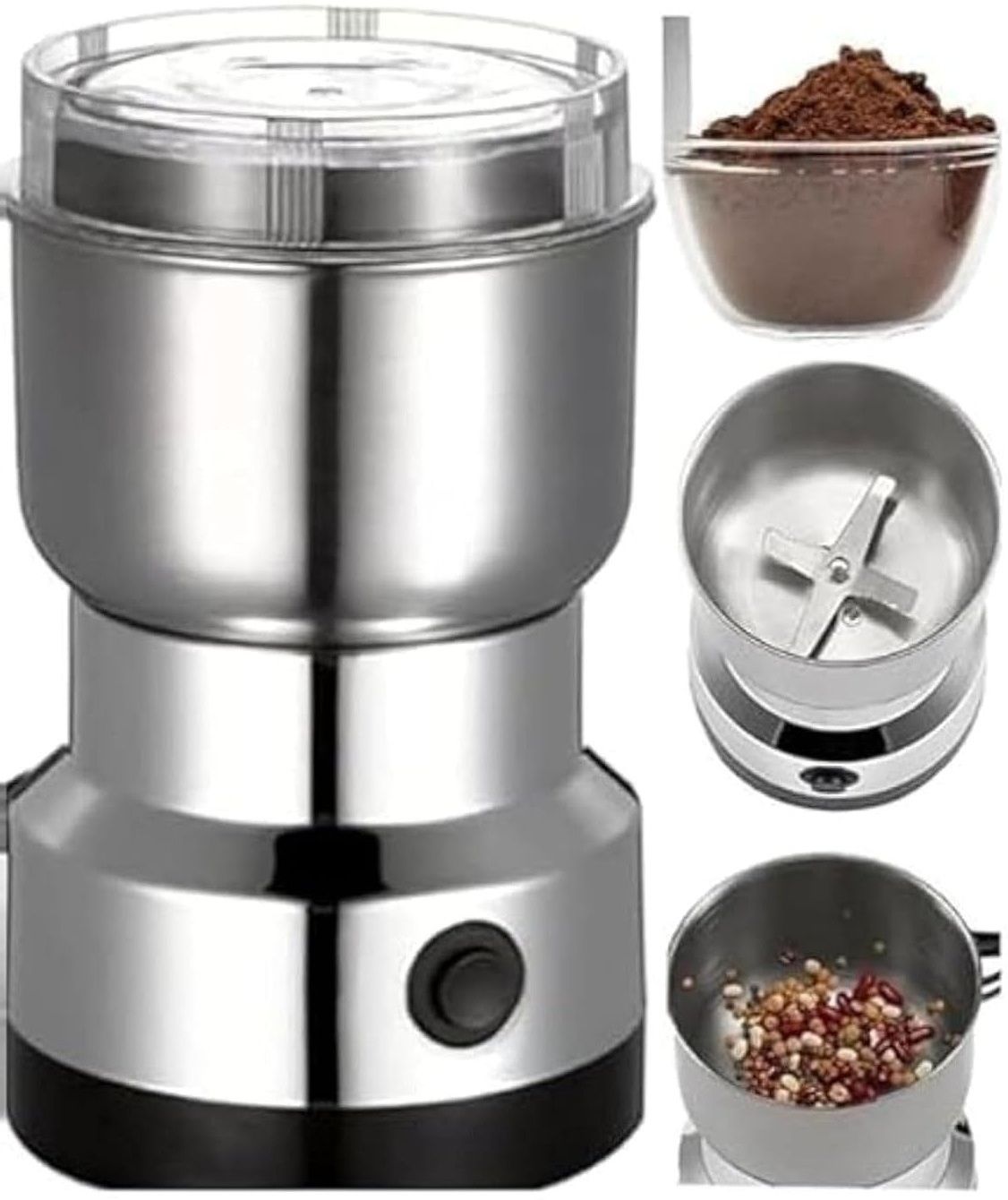 slipcare Multi-Functional Stainless Steel Coffee Bean Grinder for Spice, Miksi Mixer -S27 Personal Coffee Maker-picture-22