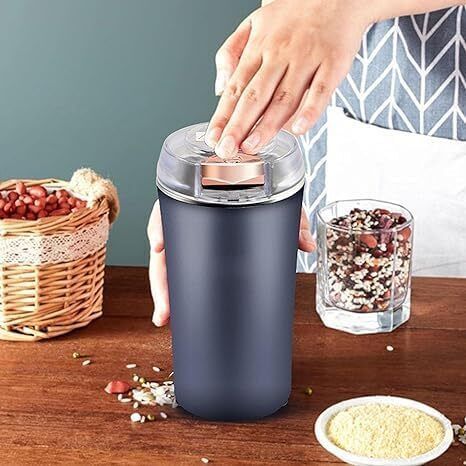 implexmart Electric Dried Spice Coffee Grinder Chopper Crusher with 4 Stainless Steel Blade Personal Coffee Maker-picture-26