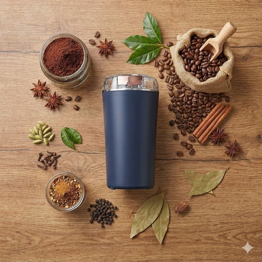 Mini Electric Advanced Coffee Bean Spice Grinding Solution for Home Brewing Coffee Maker-image-15